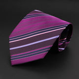 ZONFAZ Fashion Striped 9cm Widen Silk Ties