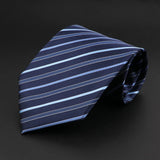 ZONFAZ Fashion Striped 9cm Widen Silk Ties