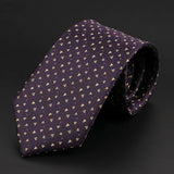 ZONFAZ Fashion Striped Geometric Patterns Silk Ties