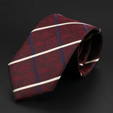 ZONFAZ Fashion Striped Geometric Patterns Silk Ties