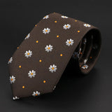 ZONFAZ Fashion Striped Geometric Patterns Silk Ties