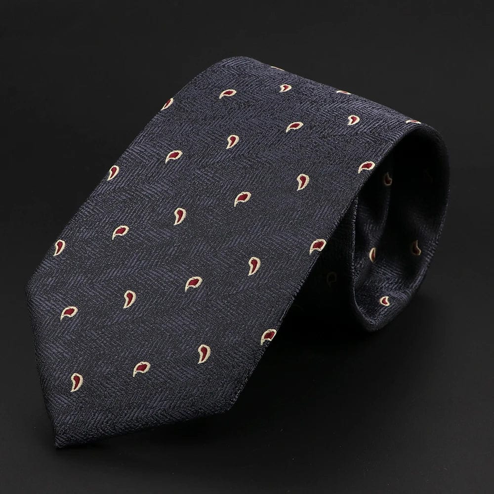 ZONFAZ Fashion Striped Geometric Patterns Silk Ties