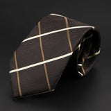 ZONFAZ Fashion Striped Geometric Patterns Silk Ties