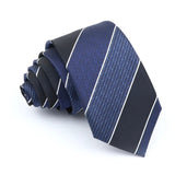 ZONFAZ Fashion Striped Silk Ties 6cm Width