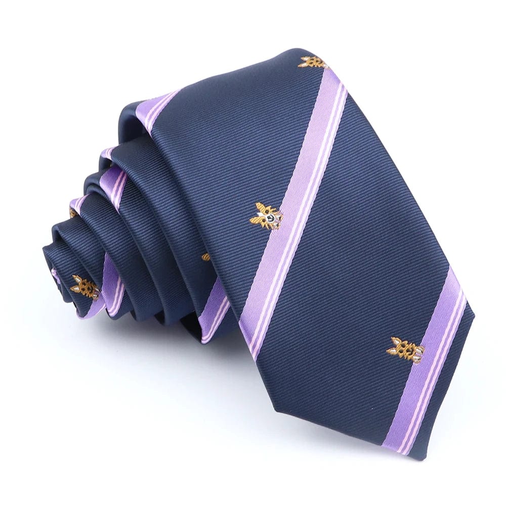 ZONFAZ Fashion Striped Silk Ties 6cm Width