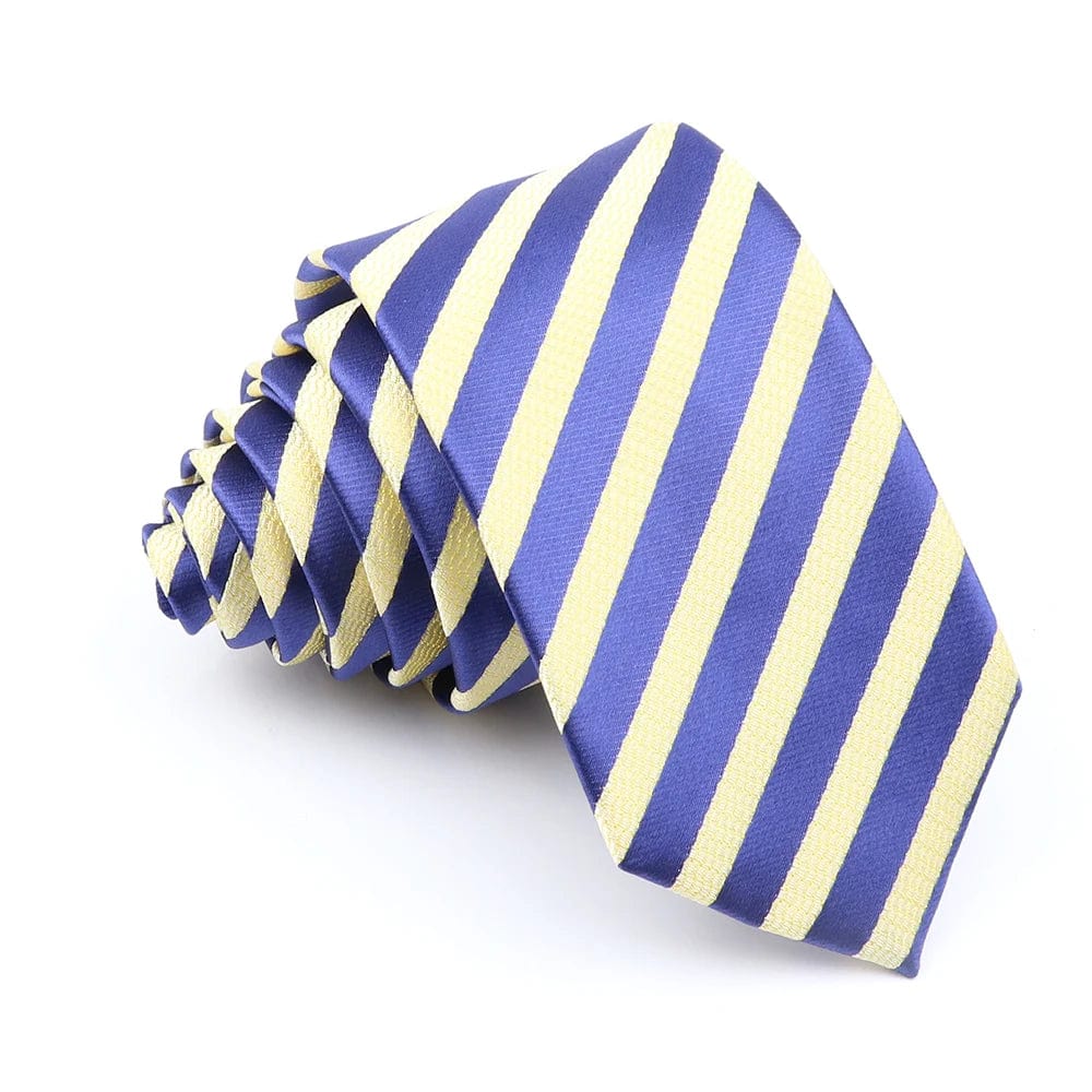 ZONFAZ Fashion Striped Silk Ties 6cm Width