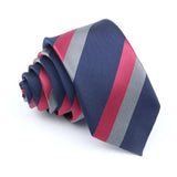 ZONFAZ Fashion Striped Silk Ties 6cm Width