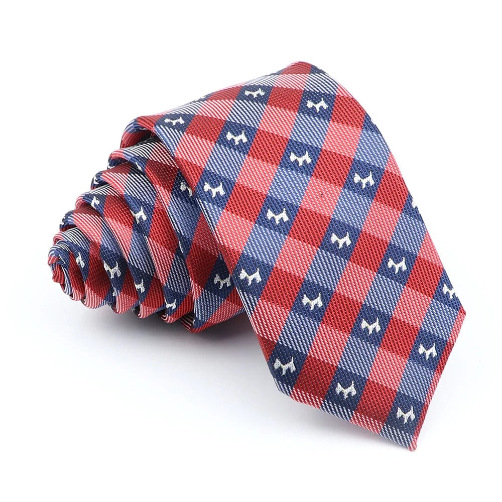 ZONFAZ Fashion Striped Silk Ties 6cm Width