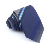 ZONFAZ Fashion Striped Silk Ties 6cm Width