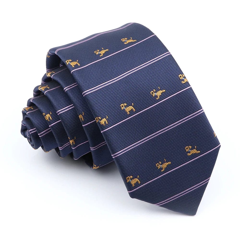 ZONFAZ Fashion Striped Silk Ties 6cm Width