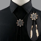 ZONFAZ Fashion Vintage Bolo Tie Popular Western Cowboy Necklace