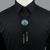 ZONFAZ Fashion Vintage Bolo Tie Popular Western Cowboy Necklace