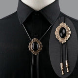 ZONFAZ Fashion Vintage Bolo Tie Popular Western Cowboy Necklace