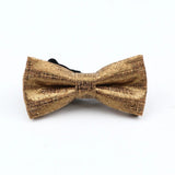 ZONFAZ Floral Cork Wood Bow Ties For Adult Child