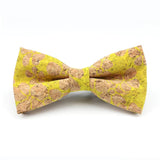 ZONFAZ Floral Cork Wood Bow Ties For Adult Child