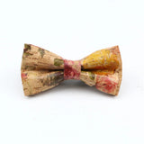 ZONFAZ Floral Cork Wood Bow Ties For Adult Child