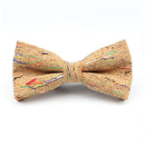 ZONFAZ Floral Cork Wood Bow Ties For Adult Child