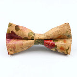 ZONFAZ Floral Cork Wood Bow Ties For Adult Child