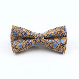 ZONFAZ Floral Cork Wood Bow Ties For Adult Child