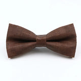 ZONFAZ Floral Cork Wood Bow Ties For Adult Child