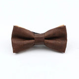 ZONFAZ Floral Cork Wood Bow Ties For Adult Child