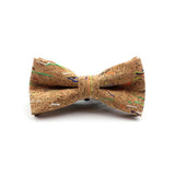 ZONFAZ Floral Cork Wood Bow Ties For Adult Child