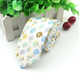 ZONFAZ Floral Necktie for Men Handmade Cotton Skinny Ties 6cm Width