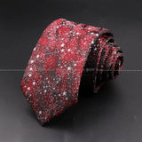 ZONFAZ Floral Skinny Silk Neckties 7cm Width