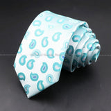 ZONFAZ Floral Skinny Silk Neckties 7cm Width