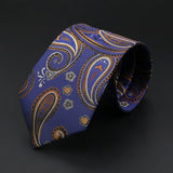 ZONFAZ Floral Striped Paisley Necktie for Men Fashion Business Office Skinny Tuxedo Silk Ties