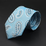 ZONFAZ Floral Striped Paisley Necktie for Men Fashion Business Office Skinny Tuxedo Silk Ties