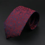 ZONFAZ Floral Striped Paisley Necktie for Men Fashion Business Office Skinny Tuxedo Silk Ties