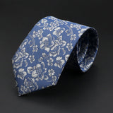 ZONFAZ Floral Striped Paisley Necktie for Men Fashion Business Office Skinny Tuxedo Silk Ties