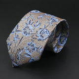 ZONFAZ Floral Striped Paisley Necktie for Men Fashion Business Office Skinny Tuxedo Silk Ties