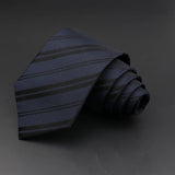 ZONFAZ Formal Classic Striped Ties For Men Fashion Standard Suits Neck Tie