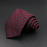 ZONFAZ Formal Classic Striped Ties For Men Fashion Standard Suits Neck Tie