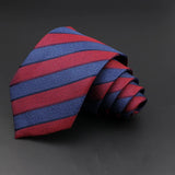 ZONFAZ Formal Classic Striped Ties For Men Fashion Standard Suits Neck Tie