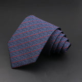 ZONFAZ Formal Classic Striped Ties For Men Fashion Standard Suits Neck Tie