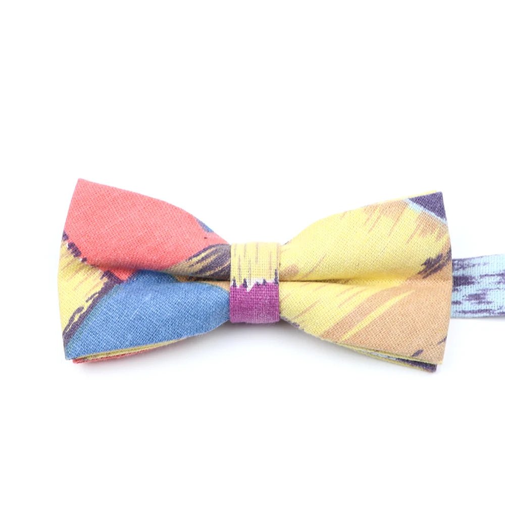 ZONFAZ Funny Cute Linen Cartoon Kids Bowtie Animals Printed Boy Butterfly Bow Ties