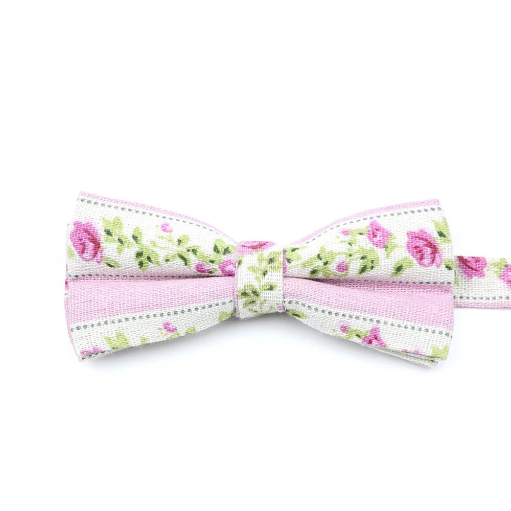 ZONFAZ Funny Cute Linen Cartoon Kids Bowtie Animals Printed Boy Butterfly Bow Ties