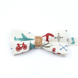 ZONFAZ Funny Cute Linen Cartoon Kids Bowtie Animals Printed Boy Butterfly Bow Ties