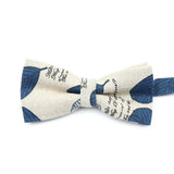 ZONFAZ Funny Cute Linen Cartoon Kids Bowtie Animals Printed Boy Butterfly Bow Ties