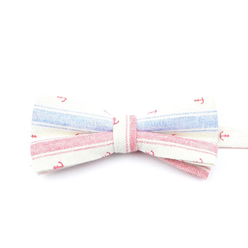 ZONFAZ Funny Cute Linen Cartoon Kids Bowtie Animals Printed Boy Butterfly Bow Ties