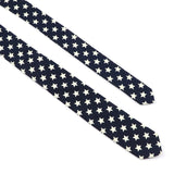 ZONFAZ Funny Skinny Linen Printed Ties 5cm Width