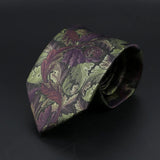 ZONFAZ Green Plant Floral Novelty Fashion Ties for Men