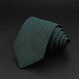 ZONFAZ Green Solid Striped Paisley Flower Necktie