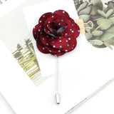 ZONFAZ Handmade Brooch Pins Floral Fabric Lapel Pin Corsage Flower