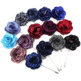 ZONFAZ Handmade Brooch Pins Floral Fabric Lapel Pin Corsage Flower