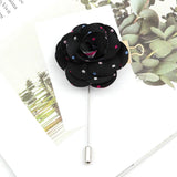 ZONFAZ Handmade Brooch Pins Floral Fabric Lapel Pin Corsage Flower