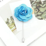 ZONFAZ Handmade Brooch Pins Floral Fabric Lapel Pin Corsage Flower